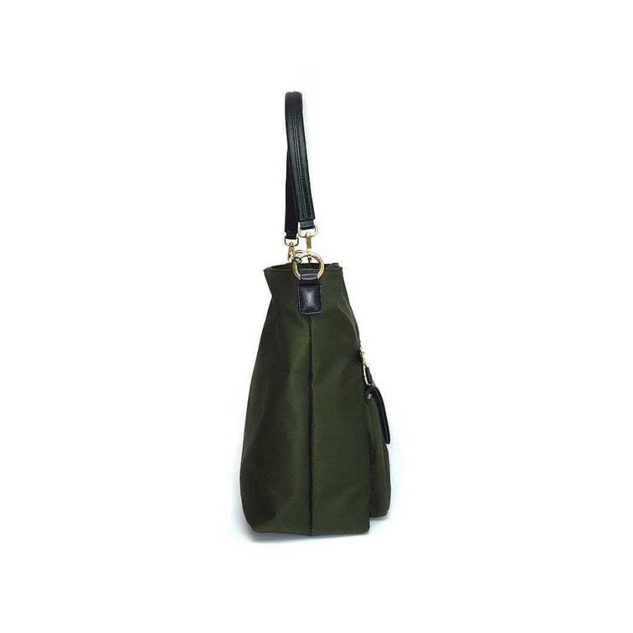 Clearance Bolsa De Tela Caleidos Verde O Negro Mujer