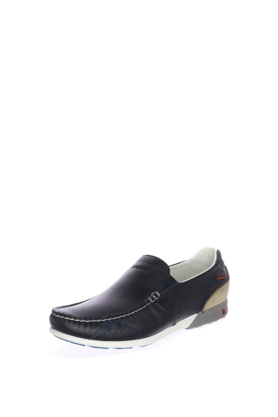 Clearance Mocasin Piel Grisport Azul Casual Y Mocasines