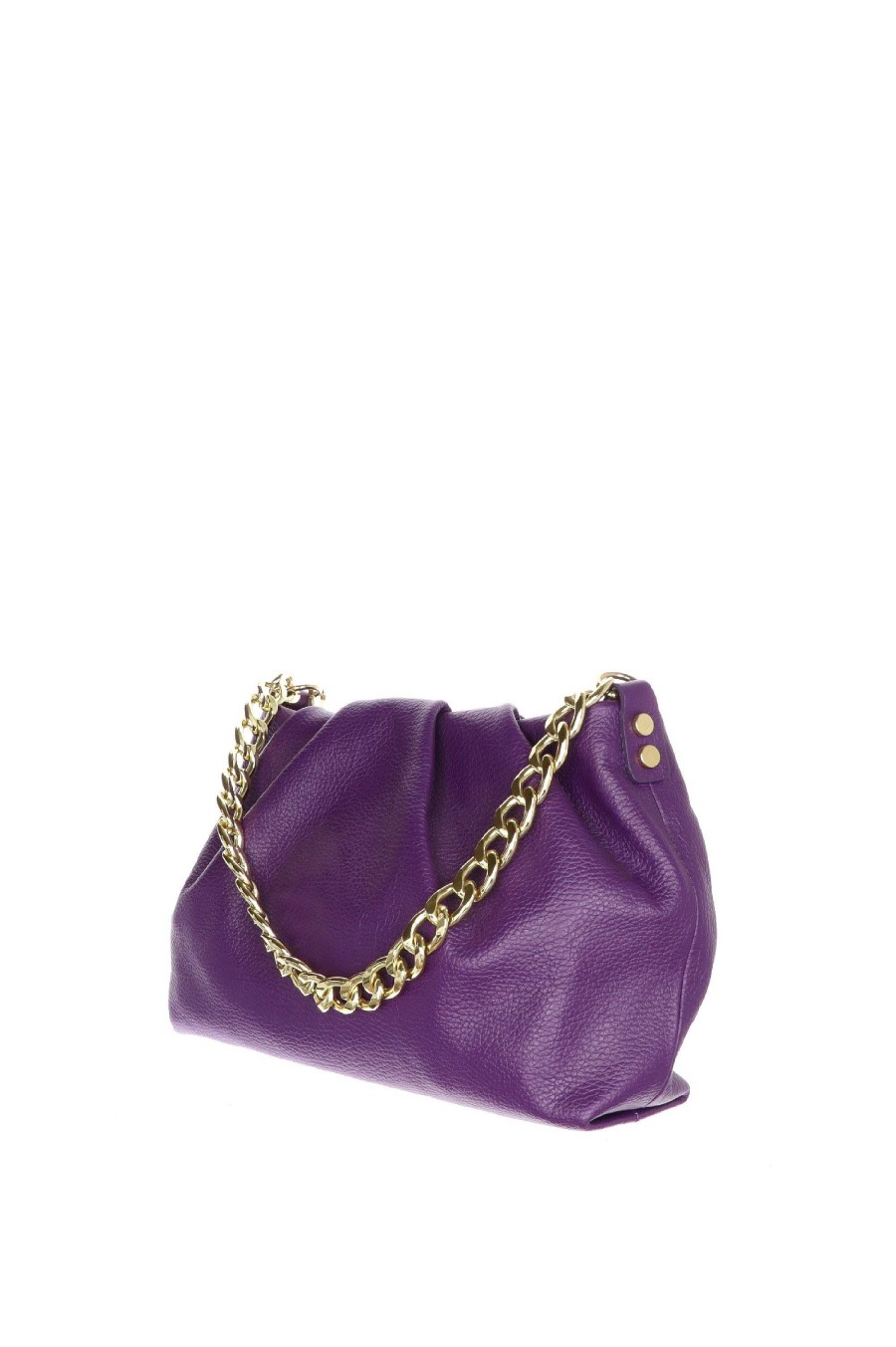 Best Bolso De Piel Verdadera Con Cadena Made In Italy Mujer