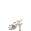 Hot Elegante Sandalia En Piel Platino O Plata Soft Dream Sandalias Y Mulas