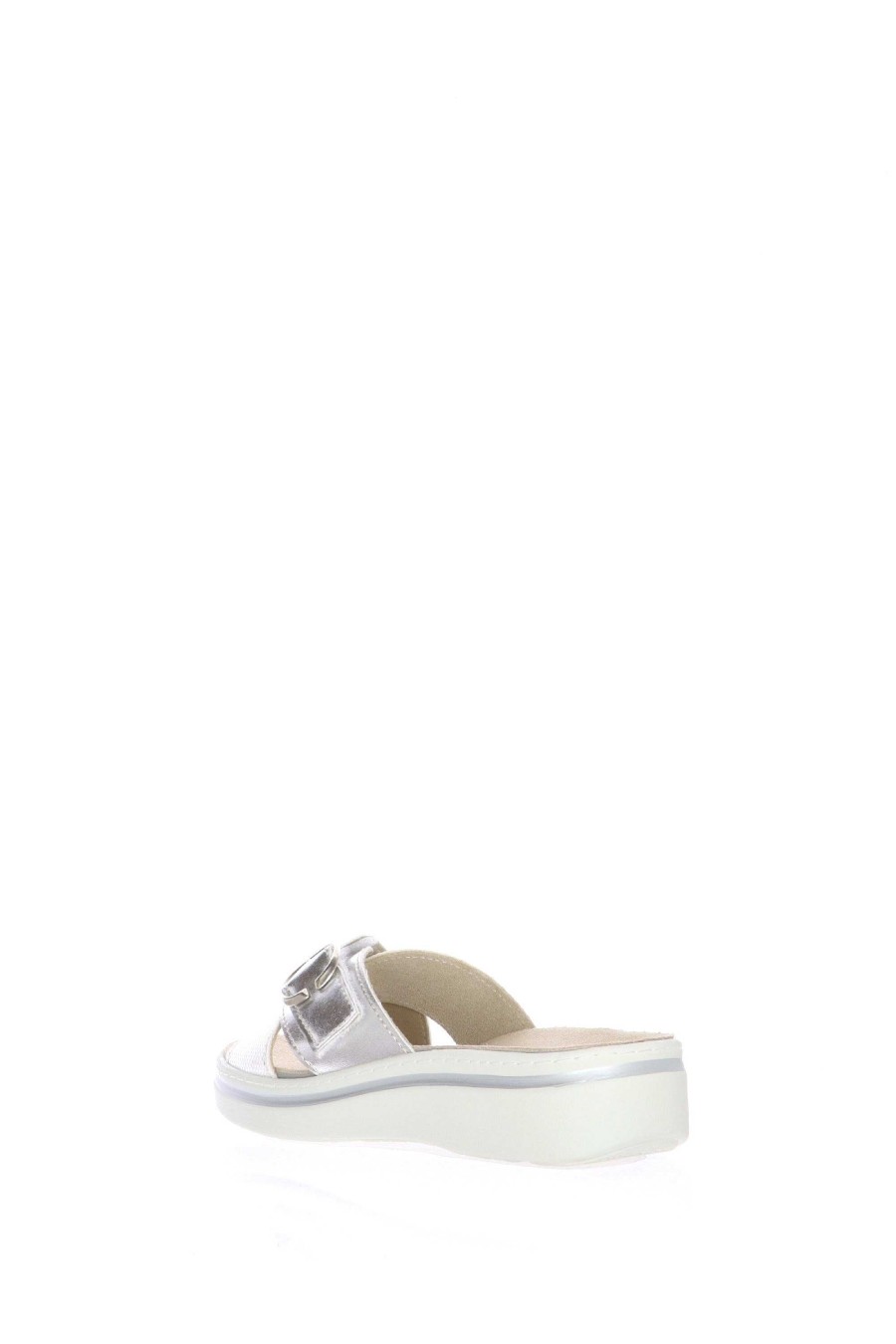 Clearance Zapatilla Con Plantilla Extraible Platino Y Oro Cinzia Soft Zapatillas Y Chanclas